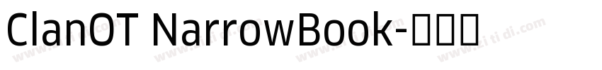 ClanOT NarrowBook字体转换